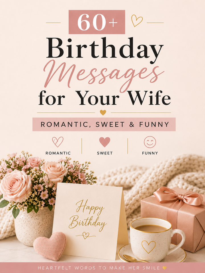 60+ Birthday Messages for Your Wife: Romantic, Sweet & Funny